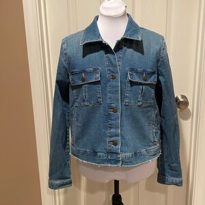 Loft denim jacket boxy style Size M